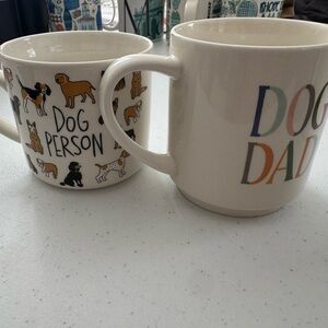Dog Person Mug & Dog Dad Coffee Tea Mug Bundle 2 Mugs